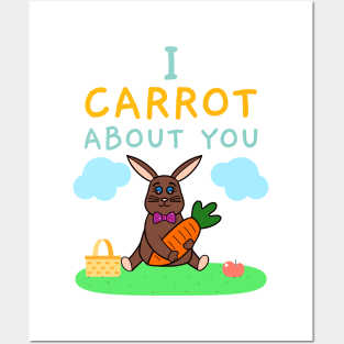 FUNNY Easter Bunny Rabbit Carrot - Funny Easter Quotes Posters and Art